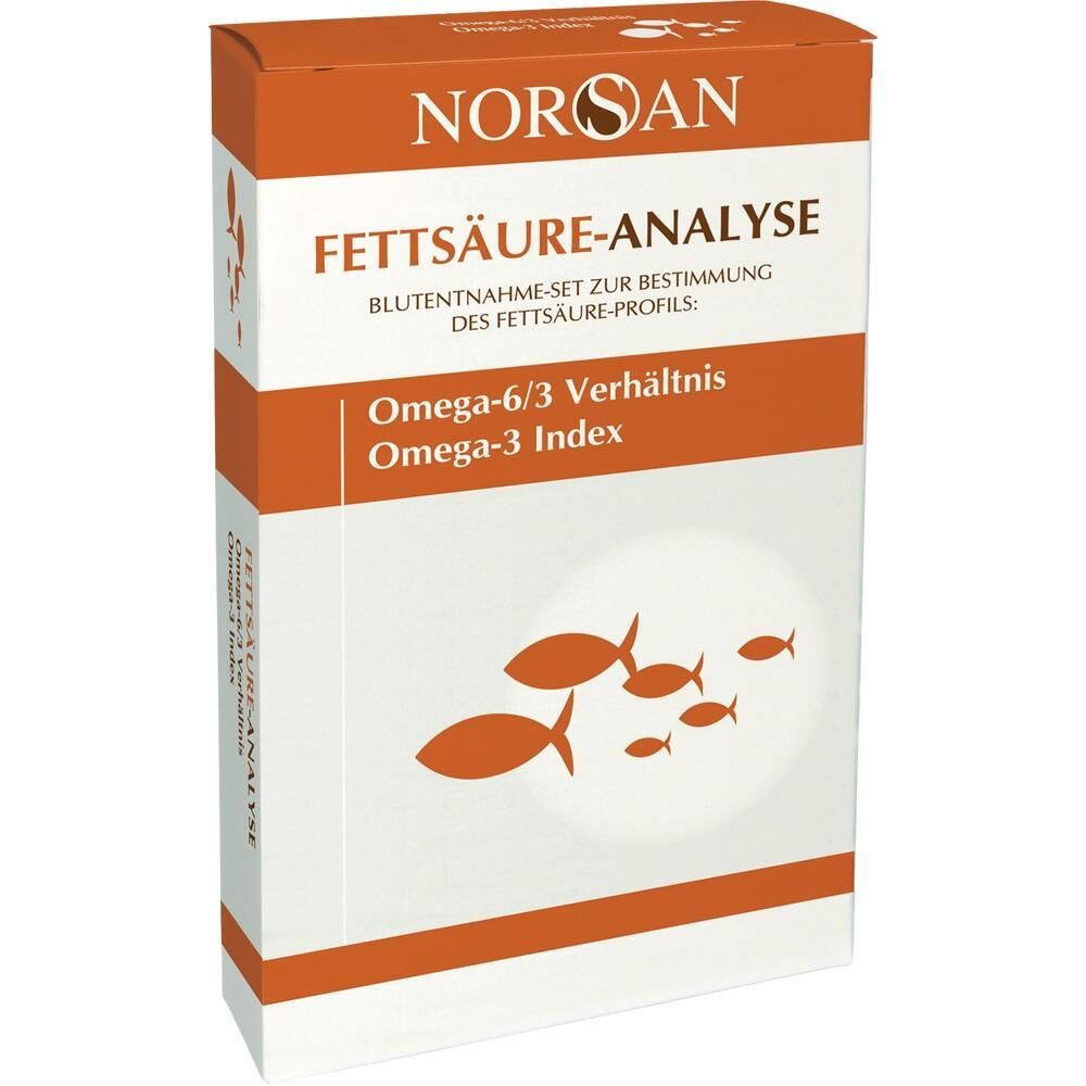 Eine Box für eine Fettsäure-Analyse mit Fischen darauf.