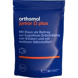 Blaues Nahrungsergänzungsmittel-Paket für Kinder mit Eisen zur Unterstützung der Entwicklung.