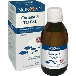 Flasche und Verpackung von Omega-3-Fischöl in natürlicher Variante.