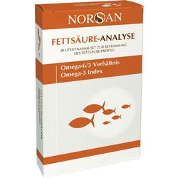 Eine Box für eine Fettsäure-Analyse mit Fischen darauf.